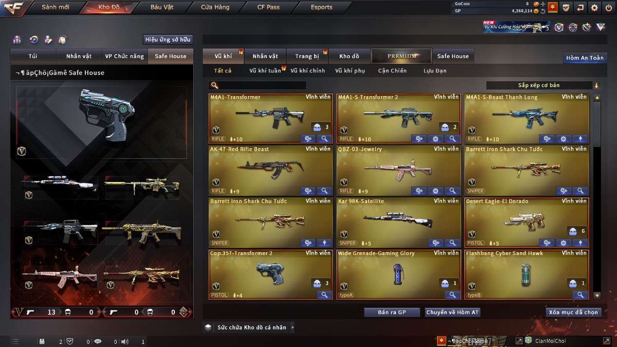 shop acc cf uy tin gia re